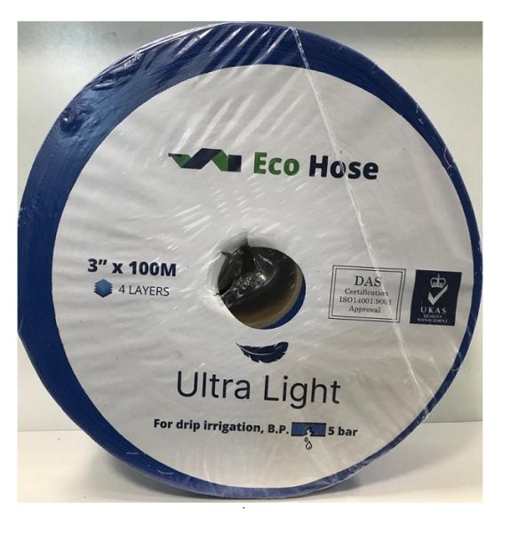 ЛФТ 3" (4 слоя, 1,7 атм.) полиэтиленовый синий Ultra Light / Eco Hose