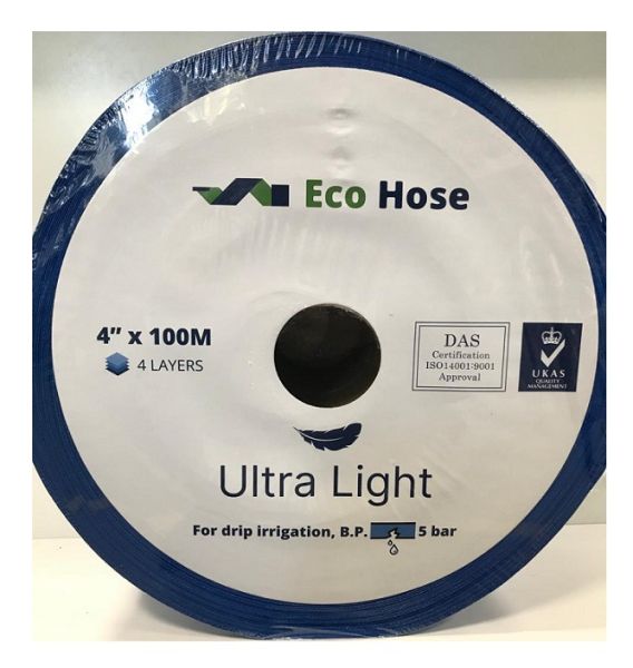 ЛФТ 4" (4 слоя, 1,5 атм.) полиэтиленовый синий Ultra Light / Eco Hose