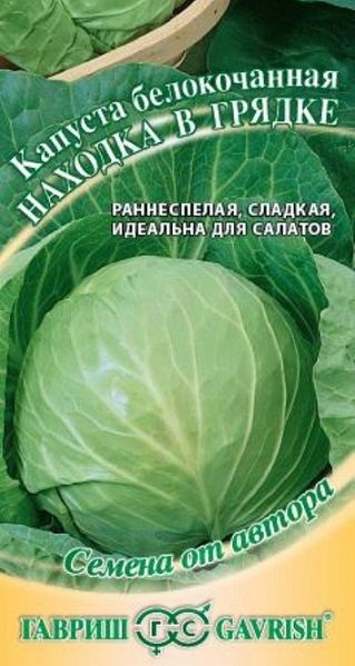 Капуста белокочанная НАХОДКА В ГРЯДКЕ автор Гавриш