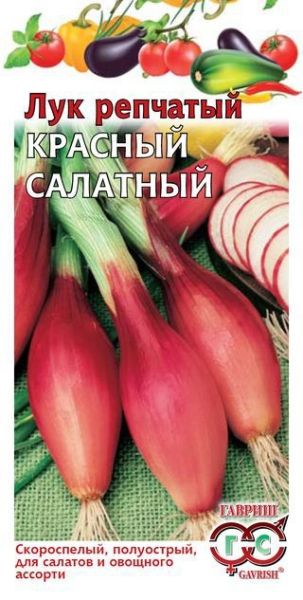 Лук Яровой КРАСНЫЙ САЛАТНЫЙ Гавриш