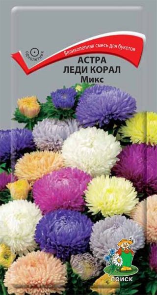 Однолетник Астра Леди Корал Микс ЦВ Поиск