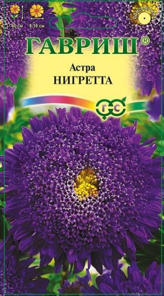 Однолетник Астра Нигретта Принцесса темно-фиолет. Гавриш