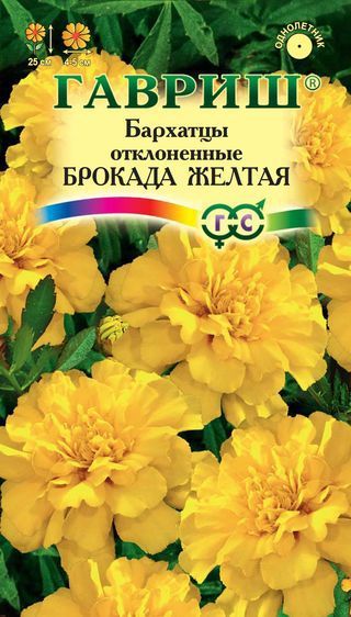 Однолетник Бархатцы откл. Брокада желтая Гавриш