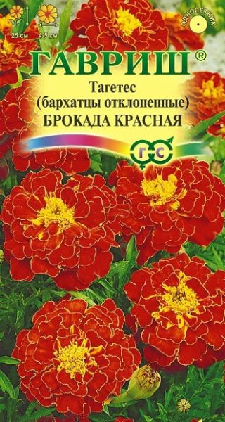 Однолетник Бархатцы откл. Брокада красная Гавриш