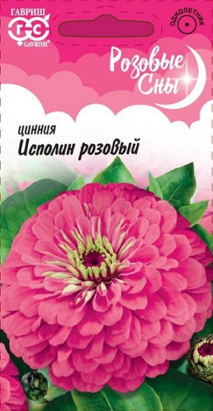 Однолетник Цинния Исполин розовый Розовые сны Гавриш