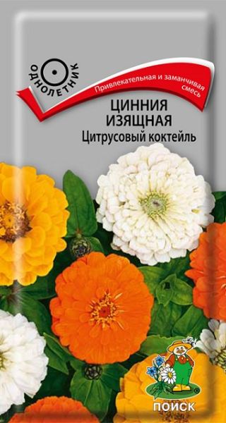 Однолетник Цинния изящная Цитрусовый Коктейль ЦВ Поиск