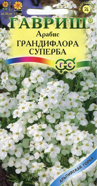 Многолетник Арабис Гранди Флора Суперба  Альпийская горка Гавриш