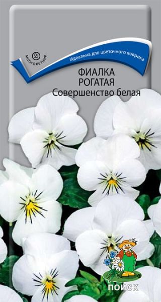Многолетник Фиалка рогатая Совершенство белая ЦВ Поиск