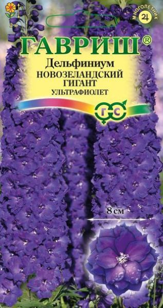 Многолетник Дельфиниум Новозеландский гигант ультрафиолет супермахр. Гавриш