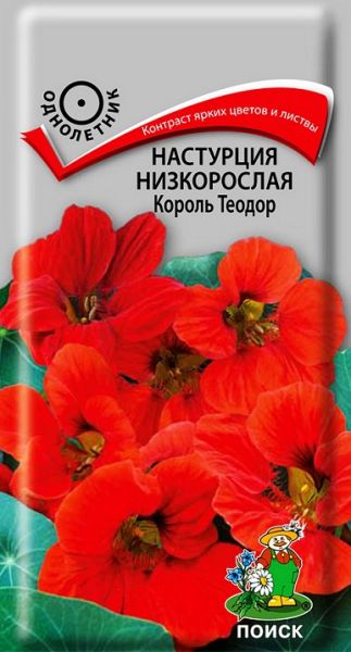 Однолетник Настурция низкорослая Король Теодор ЦВ Поиск