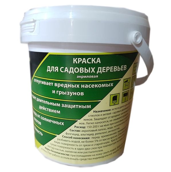 Краска АКРИЛОВАЯ для садовых деревьев НПО Бинам