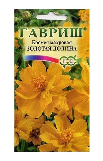 Однолетник Космея махровая Золотая долина Гавриш