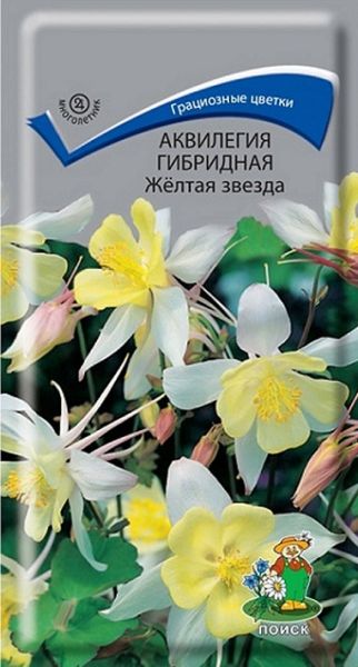 Многолетник Аквилегия гибридная Желтая звезда ЦВ Поиск