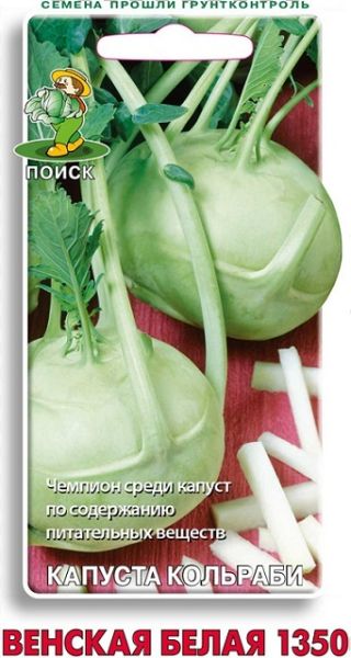 Капуста кольраби ВЕНСКАЯ БЕЛАЯ 1350 ЦВ Поиск