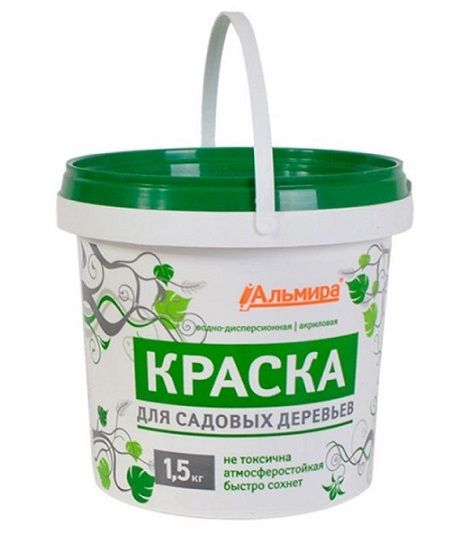 Краска АКРИЛОВАЯ садовая для деревьев Альмира