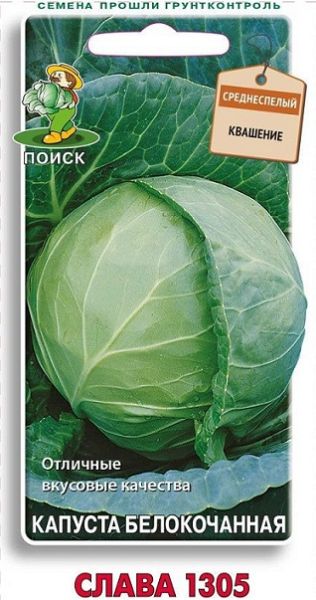 Капуста белокочанная СЛАВА 1305 ЦВ Поиск