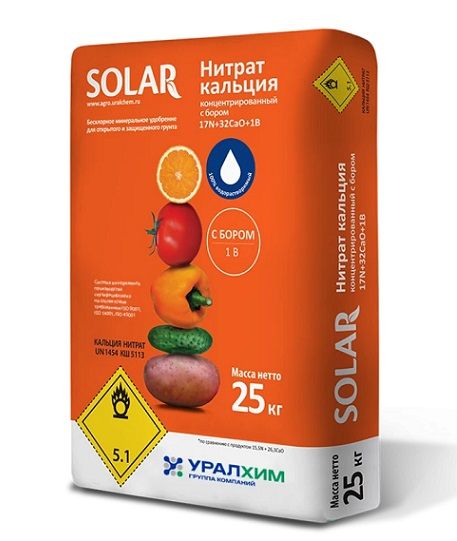 СЕЛИТРА КАЛЬЦИЕВАЯ + Бор (Нитрат Кальция) SOLAR УралХим